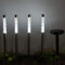 Dapo 4x Aussen-Solar-Garten-Leucht-Lampe BUBBLE, H:34,5cm, Erdspiess 12cm, Solar-Wege-Blumentopf-Blumenbeet-Rasen-Leuchte-Lampe-Stick (kaltweiß)