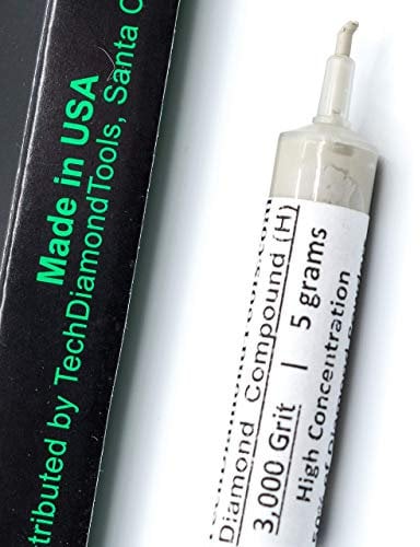 TechDiamondTools Diamant-Polierpaste 3.000 Körnung Masche 3-6 Mikron für feines Polieren 5 Gramm mit hoher (H) 50% Konzentration von Damond-Pulver