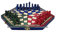 3 Player Chess Set - Large 54cm Hexagonal Board with Edge Numbers (red, Green and Blue)