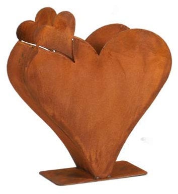 Herz zum bepflanzen Rost Edelrost 30cm x 30cm rostige Gartendeko Gartendekoration Matall Pflanzgefäß Rost