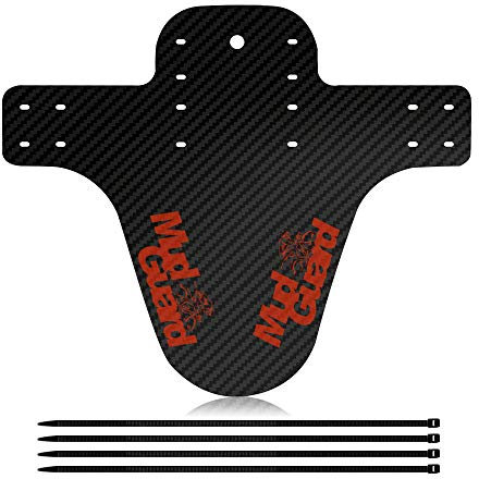 Fahrrad-Schutzblech, Mountainbike-Schutzblech, für Vorder- und Hinterreifen, Karbonfaser, Mountainbike, Fahrrad, Rennrad, Mountainbike, Schutzblech, orange