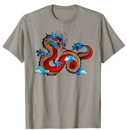 L'art du beau dragon chinois dans les nuages T-Shirt