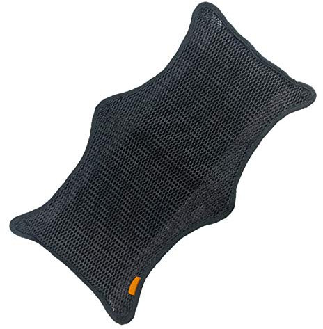 SaferCCTV Motorrad Sitzauflage 3D Mesh Luftgekühlt Motorrad Sitzbezug Atmungsaktiv XL