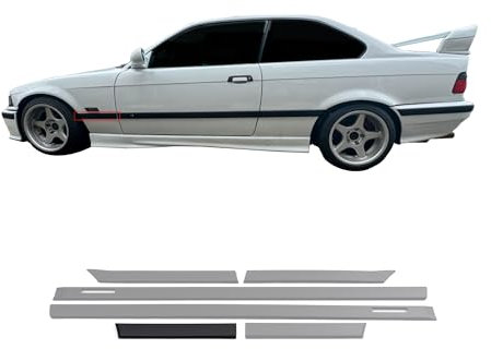 JOM 5111978JOM Seitenleisten Türleisten Satz Set für E36 Coupe Cabrio schwarz 6 teilig