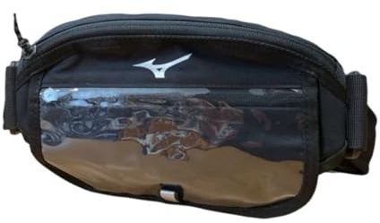 Mizuno Unisex Hüfttasche M, Sumi/Schwarz, NS