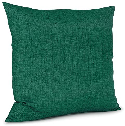 ANRO Kissenbezug Kissenhülle Kissen Sofakissen Zierkissen Deko Kissenbezüge Leinenoptik Tannengrün 50x50cm ohne Füllung