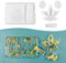 4 PCS Silicone Molds for Epoxy Resin - Large Resin Molds Including Rolling Tray Mold Ashtray Mold Joint Holder Mold and Resin Grinder Mold, DIY Epoxy Resin Molds Kit