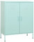 vidaXL Lagerschrank Sideboard Kommode Anrichte Stahlschrank Schrank Beistellschrank Mehrzweckschrank Bücherschrank Standschrank Minzgrün 80x35x101,5cm Stahl