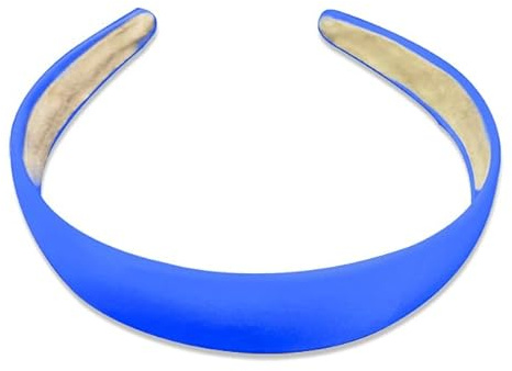 Haarreif in diversen Farben für alle Anlässe (blau) | Der blaue Haarreif setzt einen klaren Farbakzent und hält das Gesicht vollständig frei für Make-up oder weitere Accessoires.
