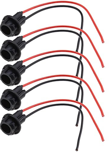 Be In Your Mind 5pcs Ampoule Support de Douille T10 168 194 Support d'ampoule Voiture Ampoule Douille Extension Connecteur pour Voiture Vélo Camion Remorque Bateau DC 12V