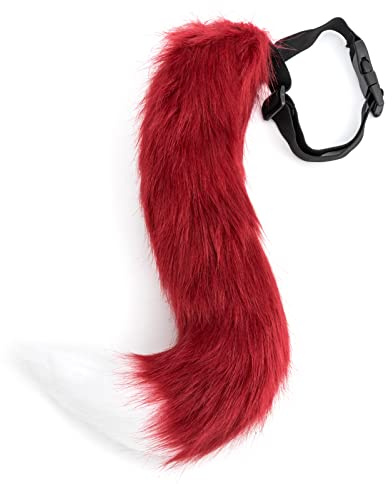 DRESHOW Fuchspelzschwanz Cosplay Kostüm Party Super riesiger flauschiger Schwanz für Damen