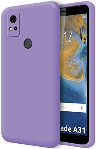 Tumundosmartphone Hülle Silikon Liquid Ultra Weich fur ZTE Blade A31 Farbe Lila