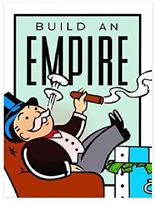 ABCWARRT Klassische Cartoon Graffiti Leinwand Malerei ALEC Monopoly Zeit Ist Geld Poster Home Wohnzimmer Büro Wand Bild Dekor Kein Rahmen (50 * 70cm Kein Rahmen,8)