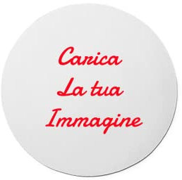 CUSTOM PRINT SHOPPING Tapis de souris personnalisé avec photo et texte rond diamètre 19 cm.