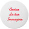 CUSTOM PRINT SHOPPING Tapis de souris personnalisé avec photo et texte rond diamètre 19 cm.