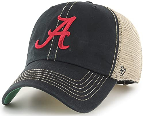 47 MLB Trawler Trucker-Mütze, verstellbar, für Erwachsene, Einheitsgröße, Alabama Crimson Tide Black, Einheitsgre