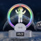Schwebende RGB Nachtlicht mit Uhr und Drahtlosem Ladegerät, Magnetisch Schwebende Astronaut LED Lichtern mit Bluetooth Lautsprecher, Musik Nachttischlampe, Telefonhalter, 7 Farben Wechselnd (Silber)