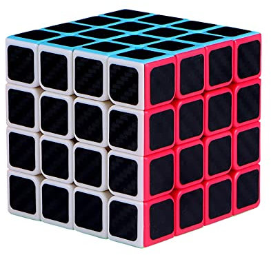 Meilong Moyu Cubing Classroom 4 x 4 Zauberwürfel aus Kohlefaser, rutschfest, schneller, einfacher und weicher, 3D-Puzzle, Anfänger und Profis