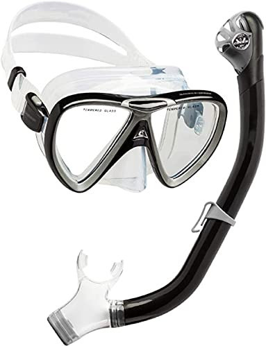 Tauchen Schnorchelset Silikon Dry Topsnorkel Combo Schnorchelset aus gehärtetem Glas mit professionellen Schnorchellinsen für Erwachsene Feito NA China