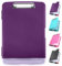 DMFLY Klemmbrett mit Aufbewahrung, robuste Clipboards mit Stifthalter, A4 Kunststoff-Klemmbretter mit Fach, starke Klemmbretter mit niedrigem Profil-Clip, ideal für die Arbeit (Purple)