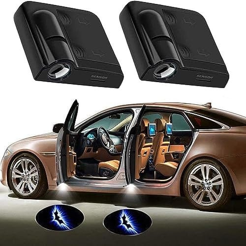 Ssyang 2 PièCe Logo Light Upgraded Projector, Wireless Car Door Logo Light Projector, Car Door Led Logo Projector Light, per A B C E Gl G Glc Glc Gls Ml M Class W176 W246 W205 W212 W213-2 Serie
