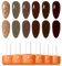 Tonitu G Gel Nail Polish Set 6 Colors Gel Polish Kit, Glitter Gold Beige Deep Brown Chocolate Burgundy Nail Art Design Soak Off LED at Manicure DIY Home Salon Gifts for Women Girls
