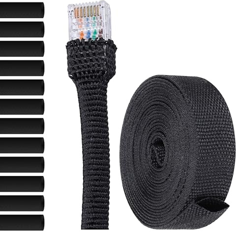 MarketConnect® Gaine Thermo-Rétractable Tressée Ø 60mm, L 8m • Protection Avancée pour Câbles • RAPPORT 2:1