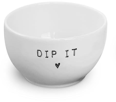 BAVAREGOLA Porzellan Dip Schale DIP IT - hochwertige Schönwald Porzellan Schüssel 250ml - Bowl für Snacks, Süßigkeiten, Dessert, Saucen und Dips - elegantes Geschenk für Frauen