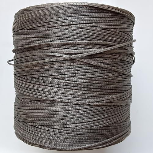 5 meters Waxed Nylon Cord, 2mm wide Super Strong Flat Jewellery Thread, Bracelet, Necklaces, Crafts, Shamballa, Macrame String (2mm Grey- 5m)
