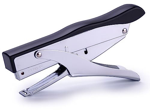 FUNFANG Bürohefter, Heftzange, Hefter, Hefter, 10 Blatt Kapazität für Papierbindung, reduzierter Aufwand, geeignet für 10# Heftklammern für Geschäft, Schule, Büro, Heimbedarf