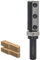 AKYLIN Placas reversibles Fresa de enrasado de 12 mm, hoja de metal duro intercambiable de 4 lados, fresadora con rodamiento de bolas, fresa de madera para trabajar cantos