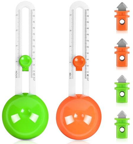 flintronic Coupeur de Papier Circulaire, 2Pcs Cut Paper Circle Rotary Circle Cutter Rotatif Craft Massicot Supplies, Circulaire Cutter avec 6 Pièces Lames de Rechange