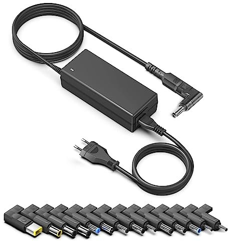 HKY Universal 90W Laptop Charger Laptop Power Adapter per Dell HP Acer ASUS Lenovo Samsung Toshiba Fujitsu Siemens Thomson Notebook Chromebook Charger con 15 punte