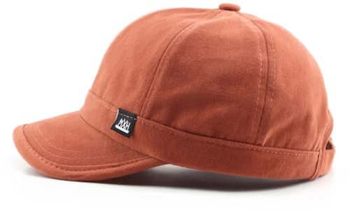 YUECIBAI Casquette Cap Chapeau Court Brim Casquette De Baseball Coton Hommes Femmes Doux Vintage Papa Chapeau Réglable Camionneur Style Profil Bas Cap Réglable 2