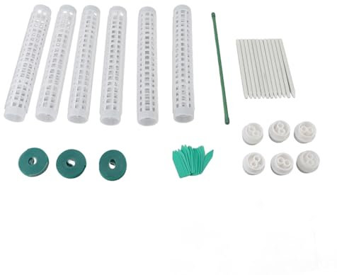 6pcs Plastique Mousse Polonais pour Monstera Petites Moyennes Plantes Grimpantes 10 Pouces Empilable Support Végétal, Idéal pour Monstera, Pothos, Lierre du Diable, Nourrir Vos