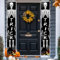 Bannières de Porche d'Halloween - 2 Pièces Panneau Décoratif pour Porte d'Entrée, Jardin et Maison