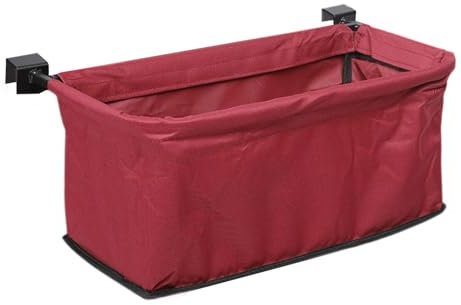 ＡＷＨＡＯ Trolley Aufbewahrungstasche, Trolley Hecktasche, Trolley Zubehör, Universeller Trolley Korb mit Rückentasche für Gartenpicknick, Rot