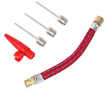 5 in 1 Nadelventilschlauchreifen Pumpen Verlängerung Schlauchluftnadeln Ballon Luftpumpen Ball Inflator Nadelventilschlauch Set zum Aufblasen