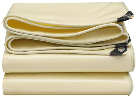 Strapazierfähige Canvas-Plane, 500 g/m², Größe 1 x 1 m, Beige