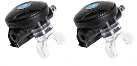 Goorvoucs 2X Scuba Diving 2. Stufe Atemregler Professionelle Unterwasser Scuba Dive Octopus Tauchregler AusrüStung ZubehöR-Schwarz
