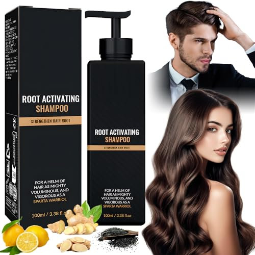 Root Activator Shampoo, Anti Hair Loss Growing Shampoo, Hair Thickening Shampoo Gegen Haarausfall, Wurzelaktivator Haarwachstums Shampoo für Männer und Frauen