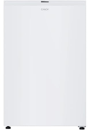 Candy CNOQ2S58EW Mini-Kühlschrank mit Gefrierschrank, Breite 54,5 x 85 cm, 129 l, 2 Regale, 3 Balkone, 1 Schublade, mechanische Temperatursteuerung, LED-Beleuchtung, höhenverstellbar, 37 dB, Weiß