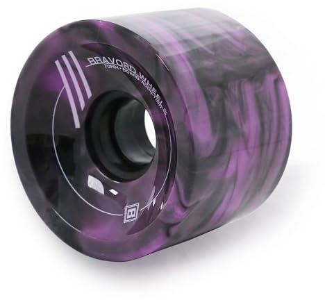 BRAVORD Lot de 4 roues de longboard 70 mm 78A pour cruisers et longboards