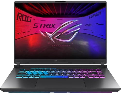 ASUS ROG Strix G16 (2025) Gaming Laptop, 16 16:10 FHD+ 165Hz/3ms Display, NVIDIA GeForce RTX 5060 Laptop GPU, Processore Intel Core i9 14900HX, 16GB DDR5-5600, 1TB PCIe SSD, Wi-Fi 7, Win 1 1 Casa