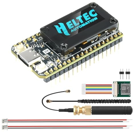 Heemol für LoRa 32 V4 ESP32 Entwicklungsboard Mit GPS-Modul,Bluetooth WiFi ESP32-S3R2 SX1262-Chip Modul Entwicklungsboard für Meshtastic IoT-Geräte Smart Home und Wireless