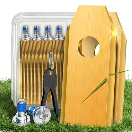 36x Mähroboter Messer Kompatibel für Ecovacs Goat O500, O800, O1200, O1600 | G1-800, G1-1600, G1-2000, G1, Titan-Ersatzmesser Mähroboter, Ersatzklingen mit Schrauben & 2 Schraubendreher
