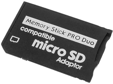 Vaniika Adattatore per memory stick compatibile con convertitore di schede MagicGate da Micro SD a PRO Duo, strumenti da TF a MS per fotocamera Handycam Sony Playstation portatile