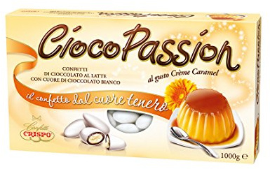 Crispus Confetti Cioco Passion creme caramel – Farbe Weiß