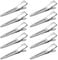 nuosen 50 Stück Curl Clips, 4,4 cm, einzelne Zacken, locken Clip Abschnitt Clips Metall Alligator Haarnadeln Clips für Haarverlängerungen