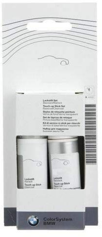 BMW Lackstift-Set, Code 354, Titan-Silber-Metallic 51910302248 2x12ml
